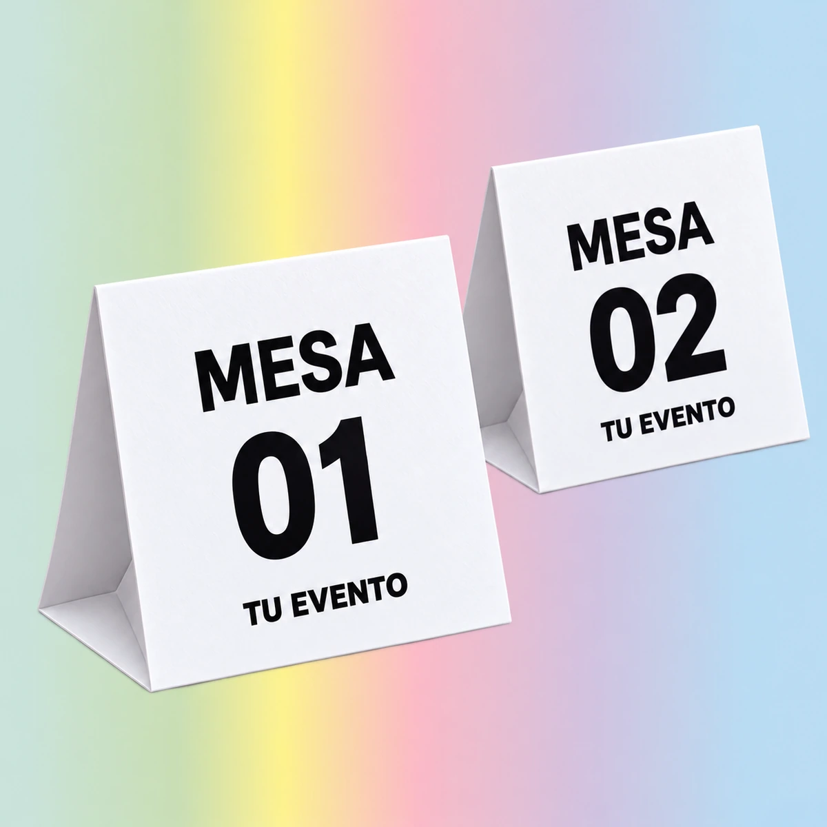 NÚMEROS DE MESA TIPO CARPA